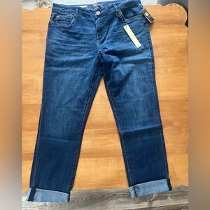 Kut from the Kloth Women’s Katy Boyfriend Jeans Size 14 in Stone Wash NWT